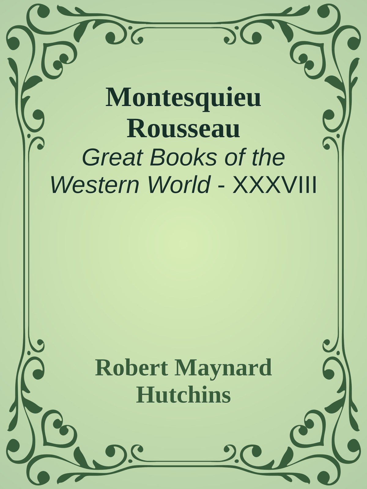Montesquieu Rousseau