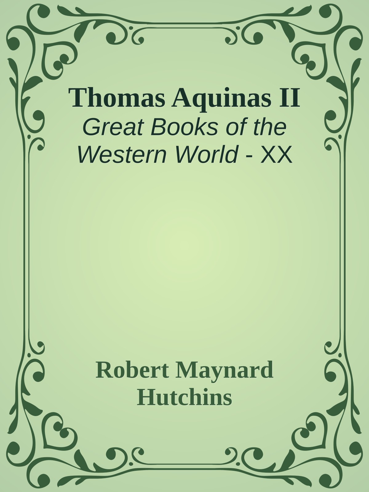 Thomas Aquinas II